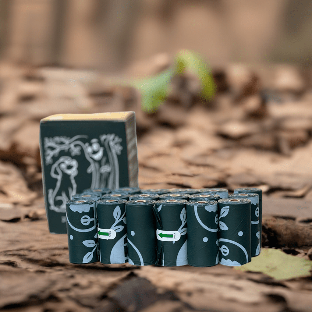 Porus 100% compostable poop bags - Plant based material [18 rolls/ box] - Porus Plastic
