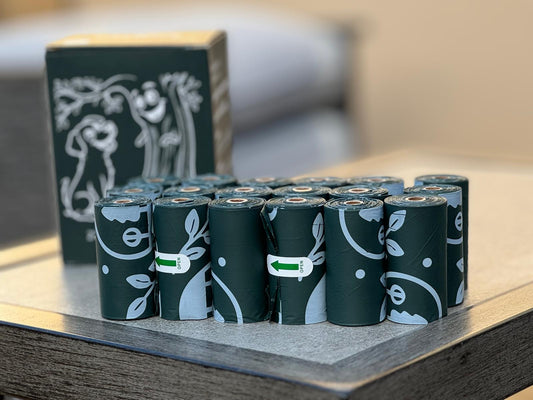 Porus 100% compostable poop bags - Plant based material [18 rolls/ box] - Porus Plastic